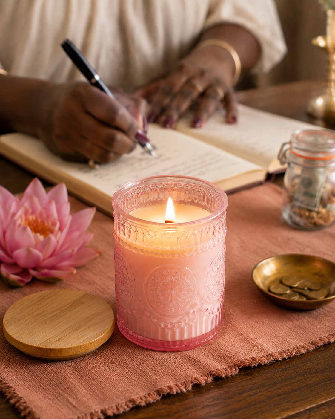 Honey, Money Calling You Manifesting Candle