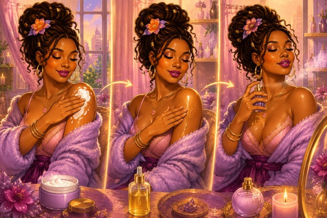 How to Layer Body Butter, Body Oil and Fragrance