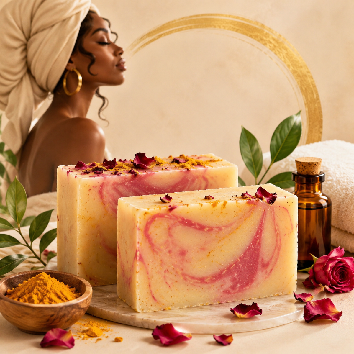 Golden Rose Turmeric Soap