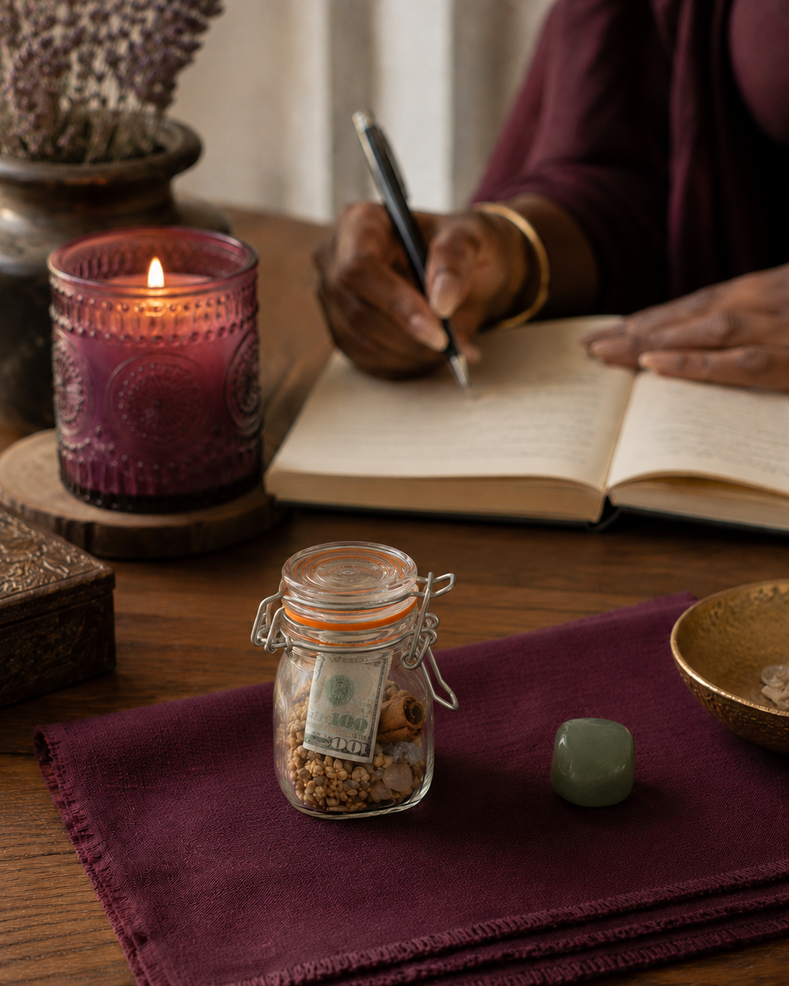 Money Honey Pot | Mini Money Spell Jar for Wealth, Prosperity & Abundance