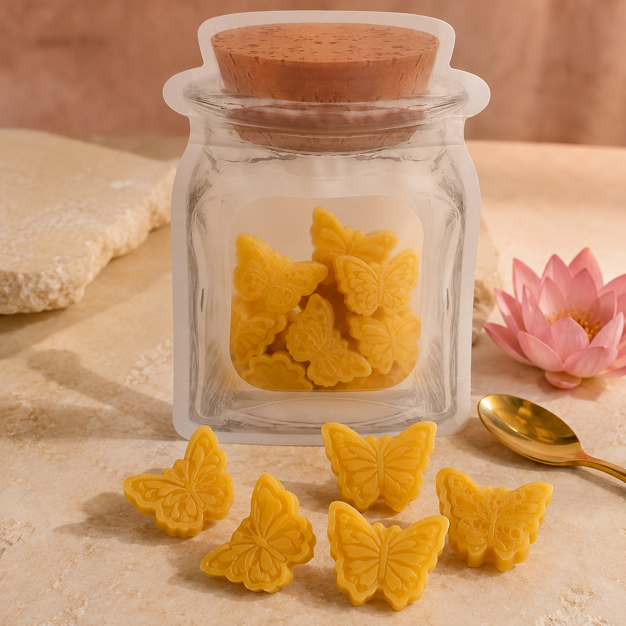 Honey Money Butterfly Beeswax Wax Melts | Prosperity, Opportunity & Abundance