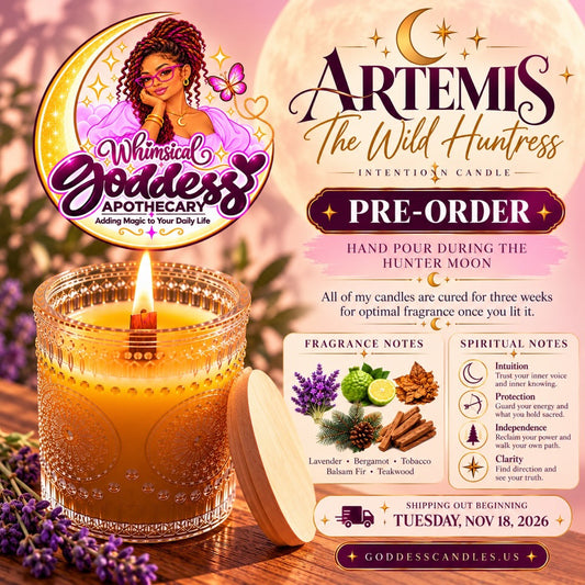 Artemis: The Wild Huntress | Beeswax Intention Candle