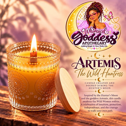 Artemis: The Wild Huntress | Beeswax Intention Candle